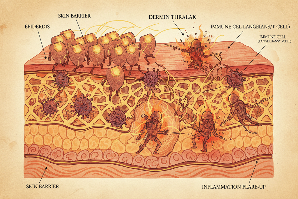 Las Defensas Inmunitarias de la Piel: Cuando los “Pequeños Soldados” Van Demasiado Lejos.